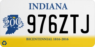 IN license plate 976ZTJ
