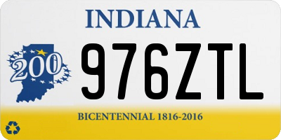 IN license plate 976ZTL