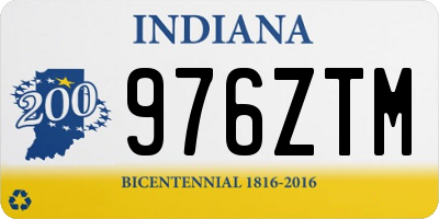 IN license plate 976ZTM