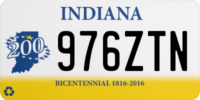 IN license plate 976ZTN