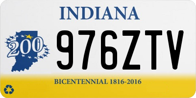IN license plate 976ZTV