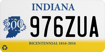 IN license plate 976ZUA
