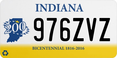 IN license plate 976ZVZ