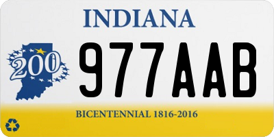 IN license plate 977AAB