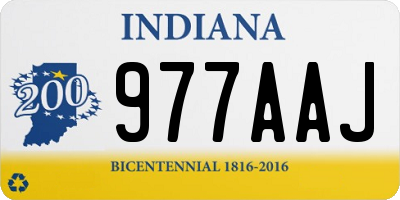 IN license plate 977AAJ