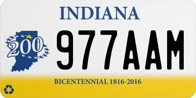 IN license plate 977AAM