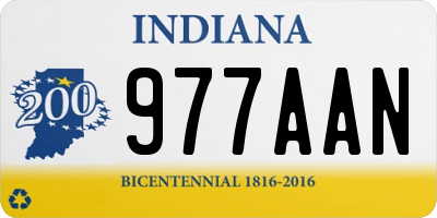 IN license plate 977AAN