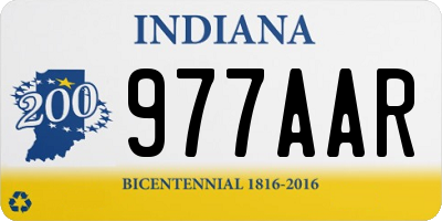 IN license plate 977AAR