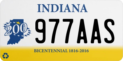 IN license plate 977AAS