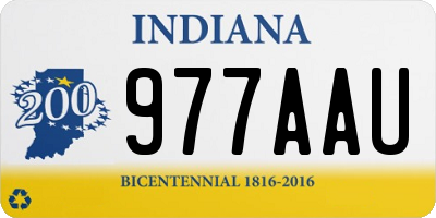 IN license plate 977AAU