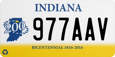 IN license plate 977AAV