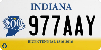 IN license plate 977AAY
