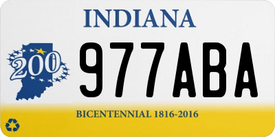 IN license plate 977ABA