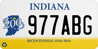 IN license plate 977ABG