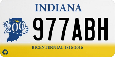 IN license plate 977ABH