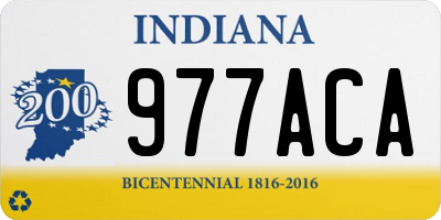 IN license plate 977ACA