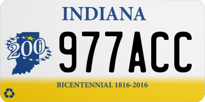 IN license plate 977ACC