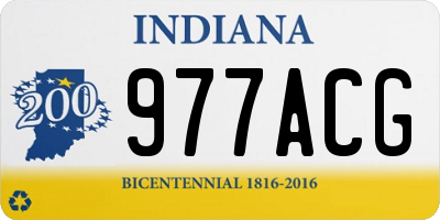 IN license plate 977ACG