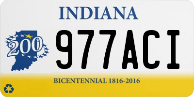 IN license plate 977ACI