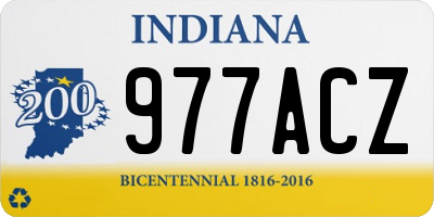 IN license plate 977ACZ
