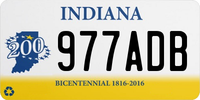 IN license plate 977ADB