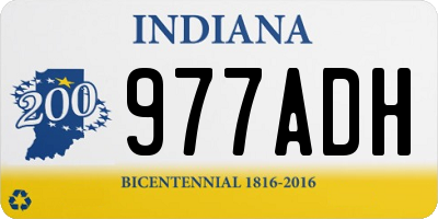 IN license plate 977ADH