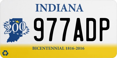 IN license plate 977ADP