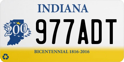IN license plate 977ADT