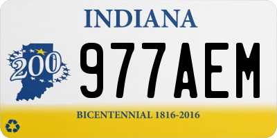 IN license plate 977AEM