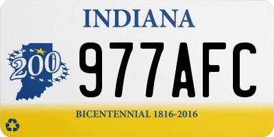 IN license plate 977AFC