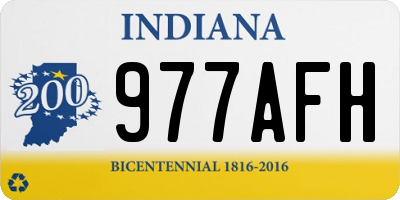 IN license plate 977AFH