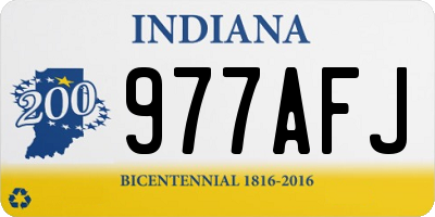 IN license plate 977AFJ