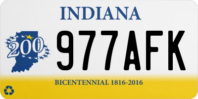 IN license plate 977AFK