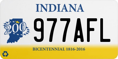 IN license plate 977AFL