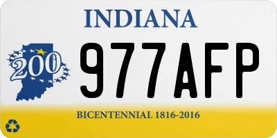 IN license plate 977AFP