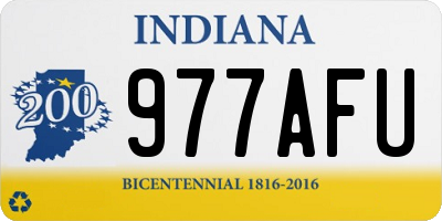 IN license plate 977AFU
