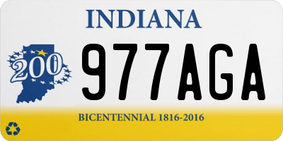 IN license plate 977AGA
