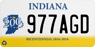 IN license plate 977AGD