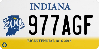 IN license plate 977AGF