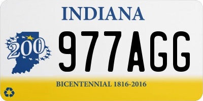 IN license plate 977AGG