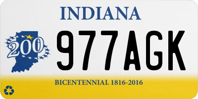 IN license plate 977AGK