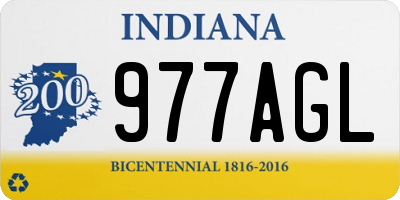 IN license plate 977AGL