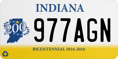 IN license plate 977AGN