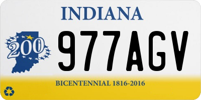 IN license plate 977AGV