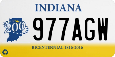 IN license plate 977AGW
