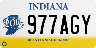 IN license plate 977AGY