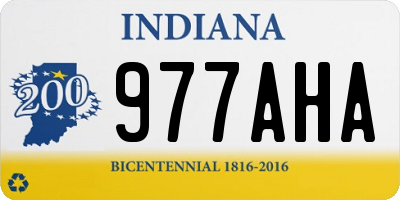 IN license plate 977AHA