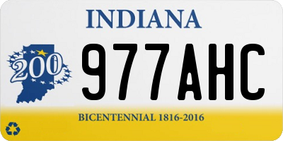 IN license plate 977AHC