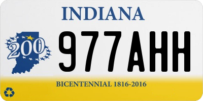 IN license plate 977AHH