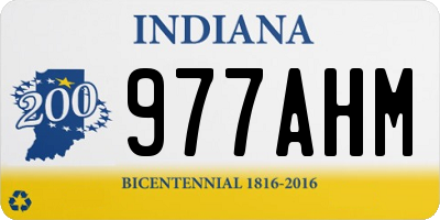 IN license plate 977AHM